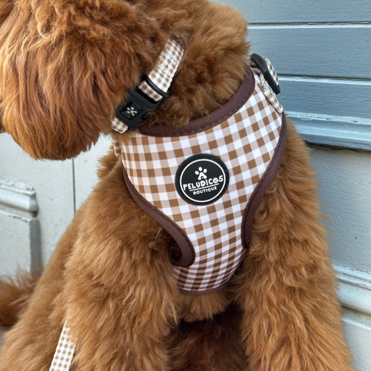 COLLAR VICHY MOCCA